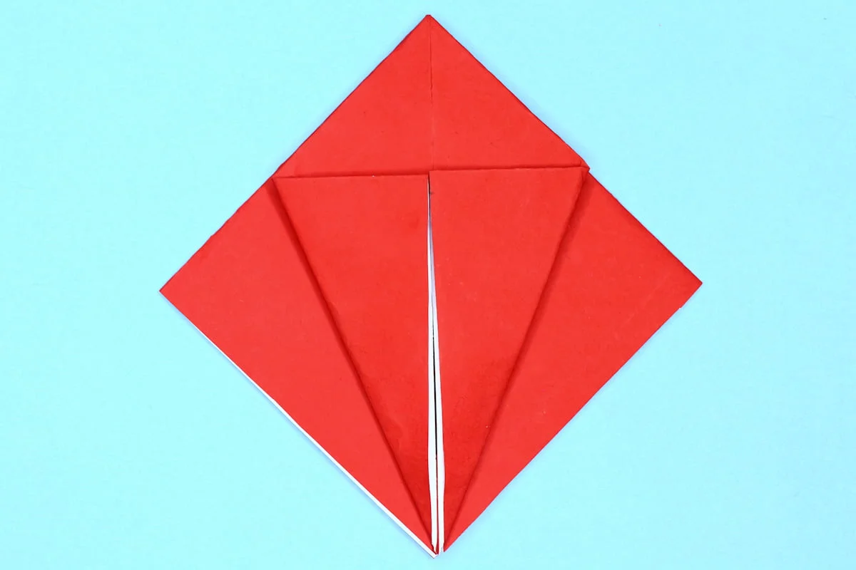 Crane origami step 12