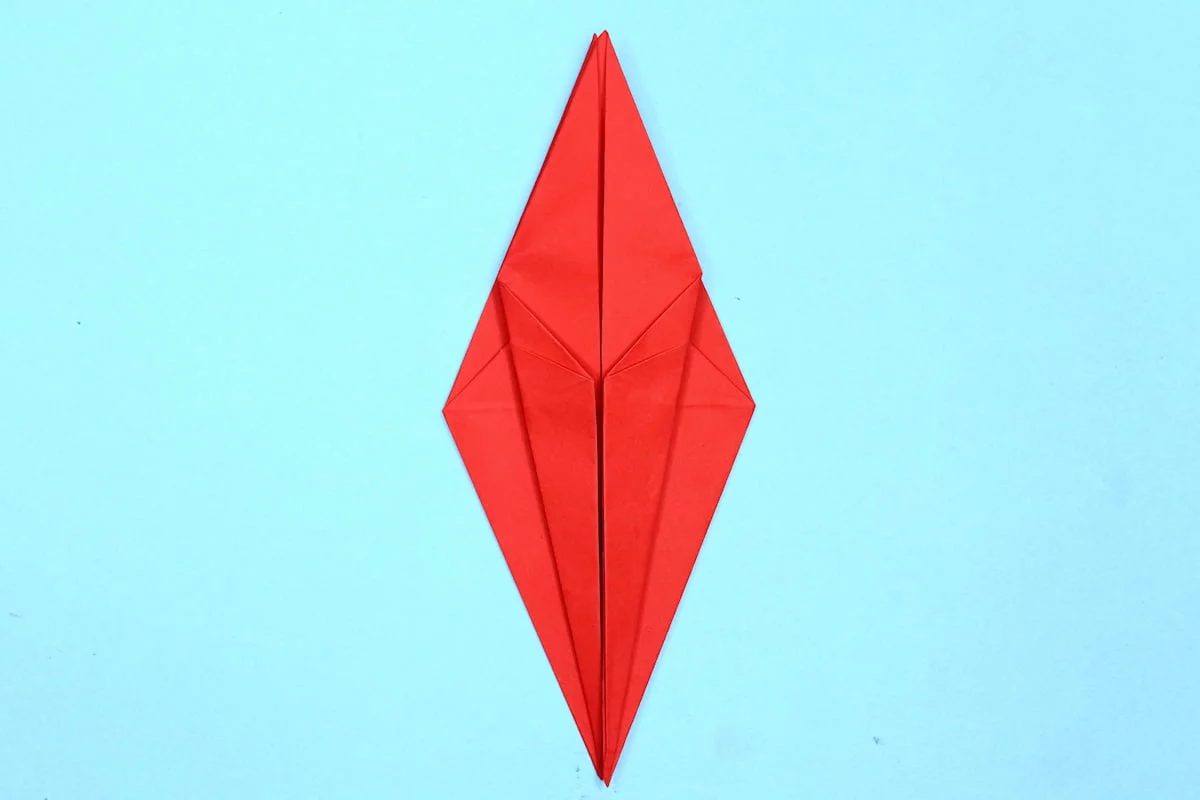 Crane origami step 20