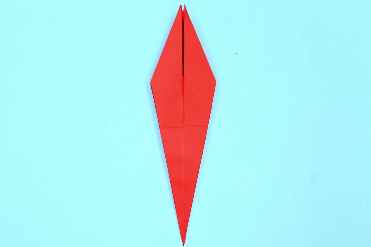 Crane origami step 27