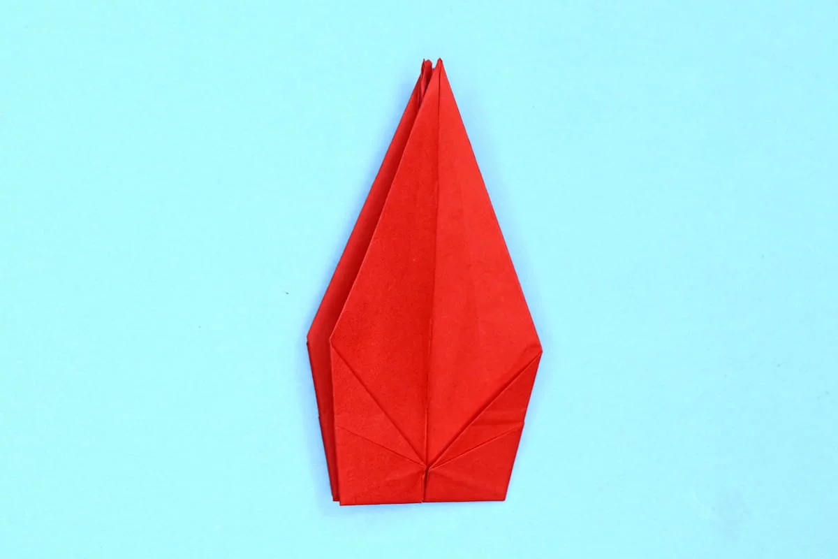 Crane origami step 29