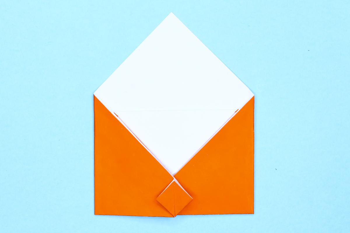 Envelope origami step 08