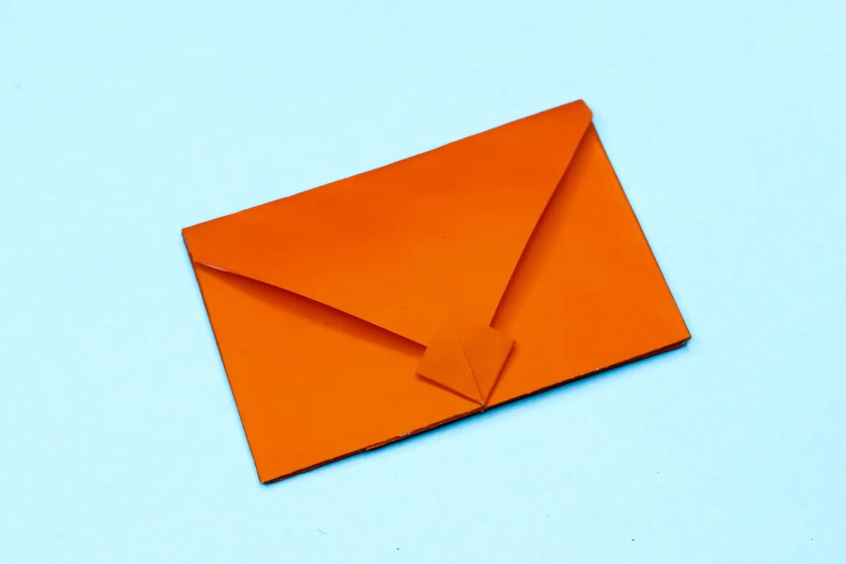 Envelope origami final step