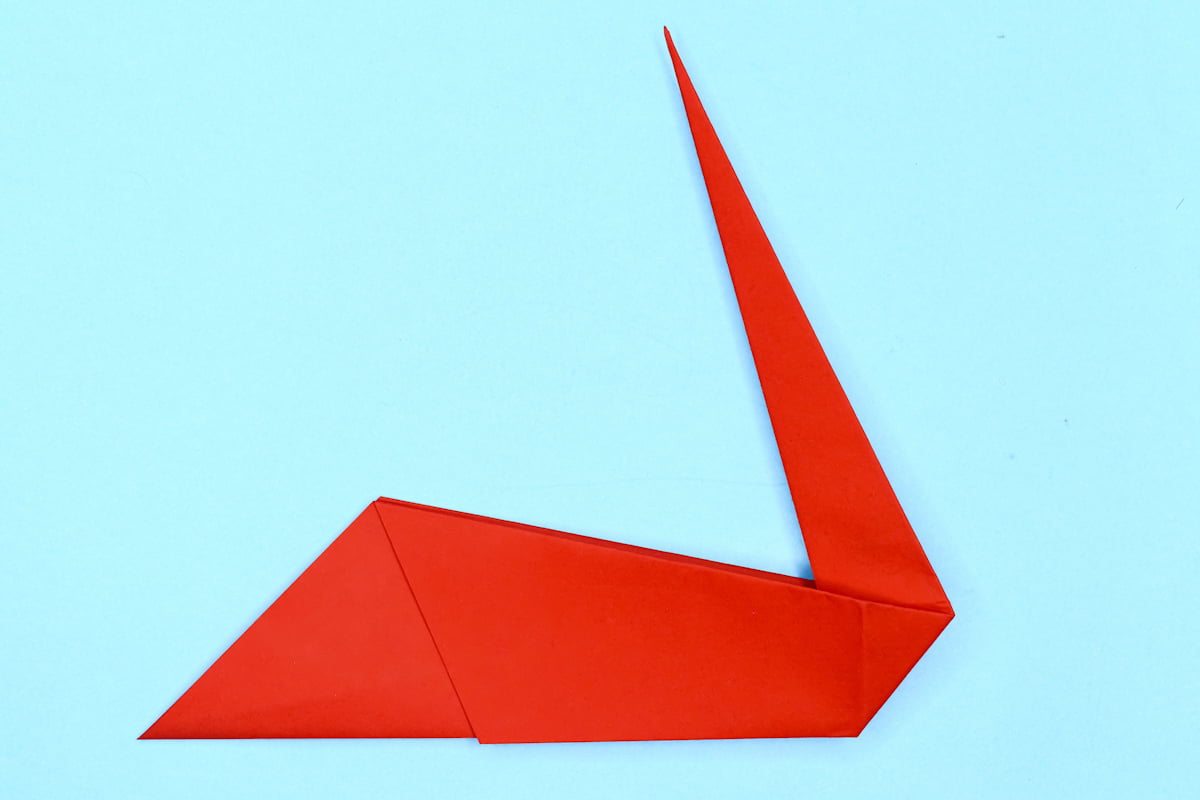 Pelican origami step 14