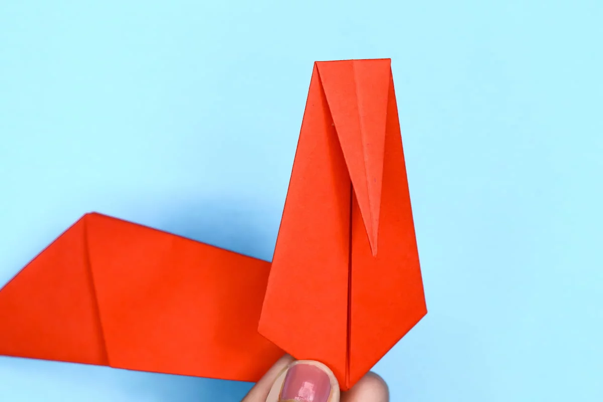 Pelican origami step 16