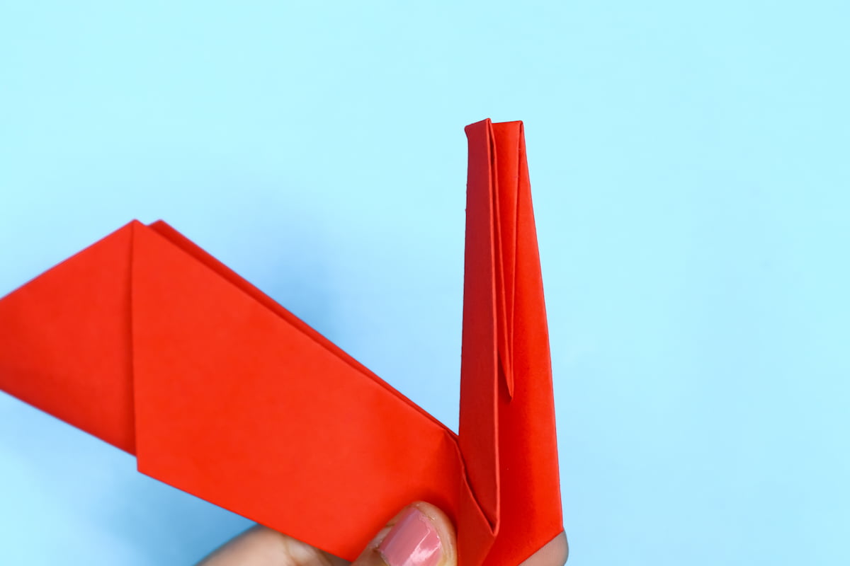 Pelican origami step 17