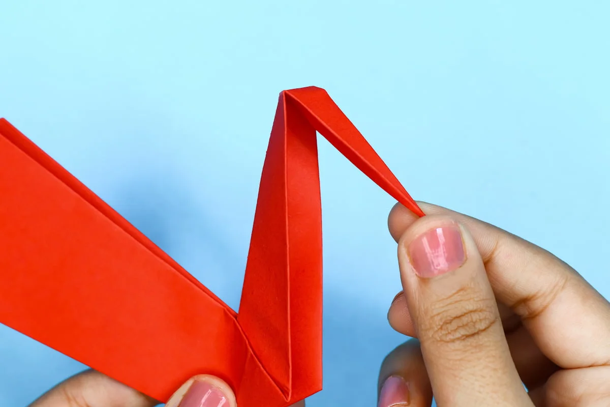 Pelican origami step 18