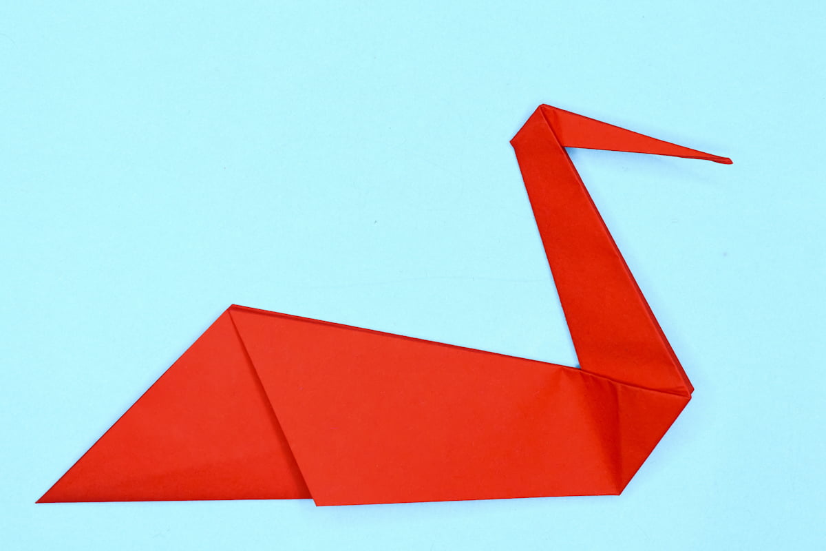 Pelican origami step 19