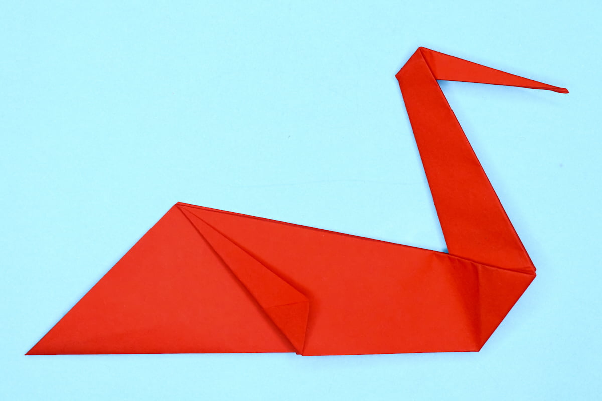 Pelican origami step 20
