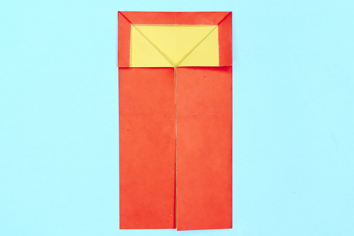 Pencil origami step 14