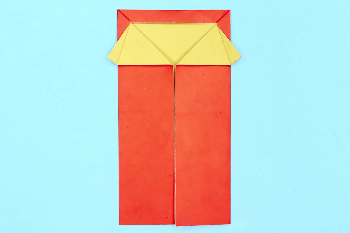 Pencil origami step 15