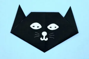 Easy Origami Cat Instructions for Kids