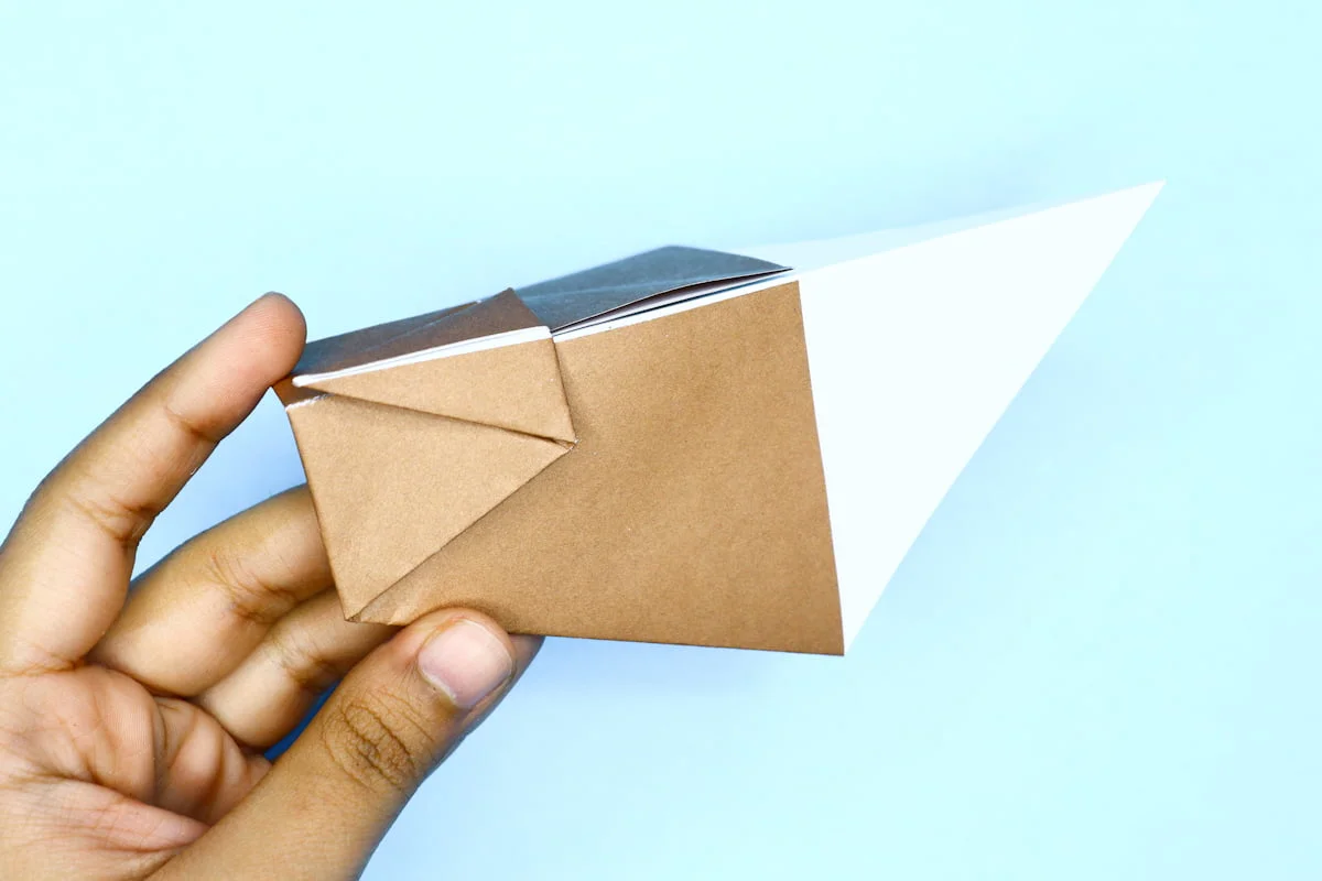 Duck origami step 09