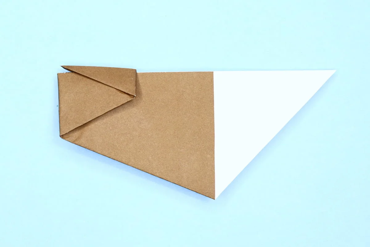 Duck origami step 10