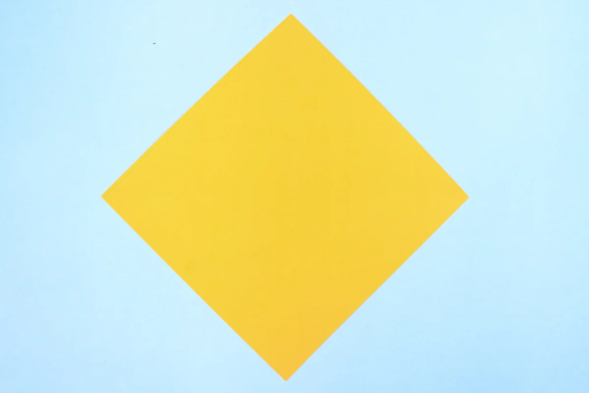 Origami pikachu step 02