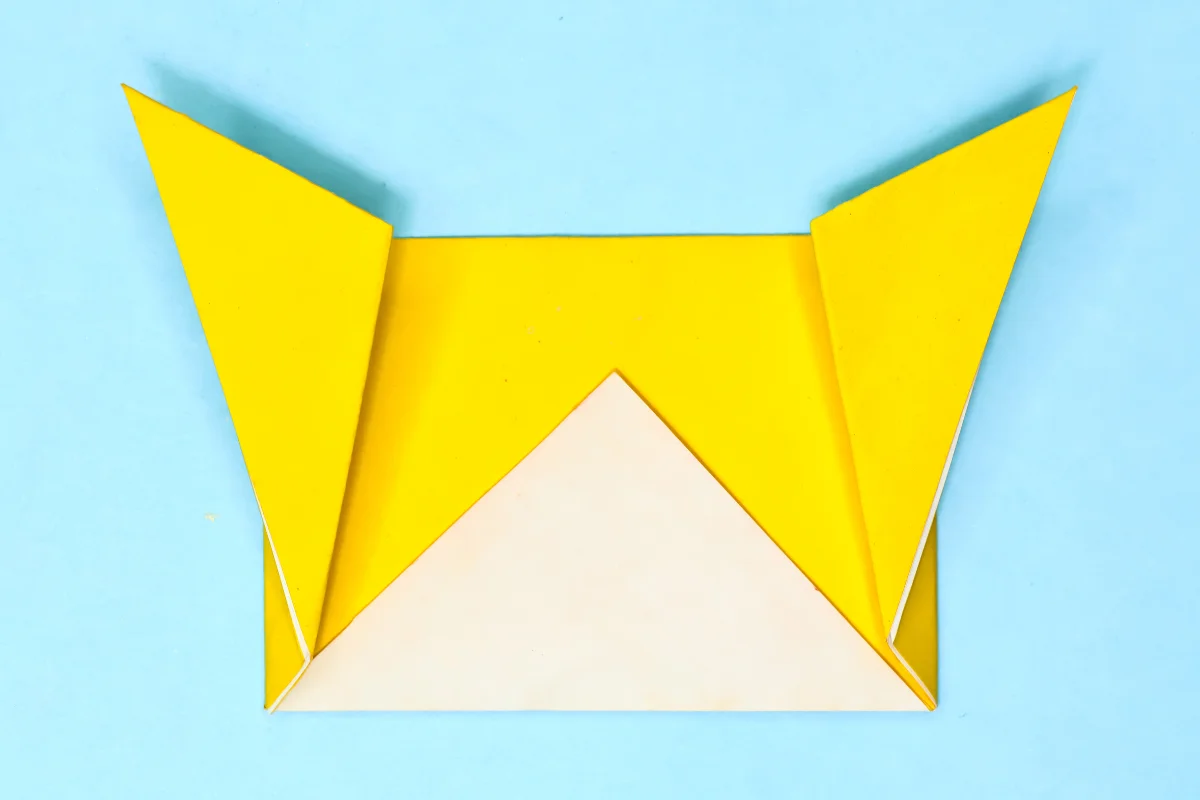 Origami teddy bear step 10