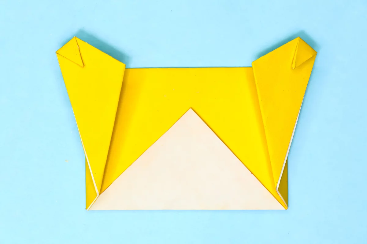 Origami teddy bear step 11