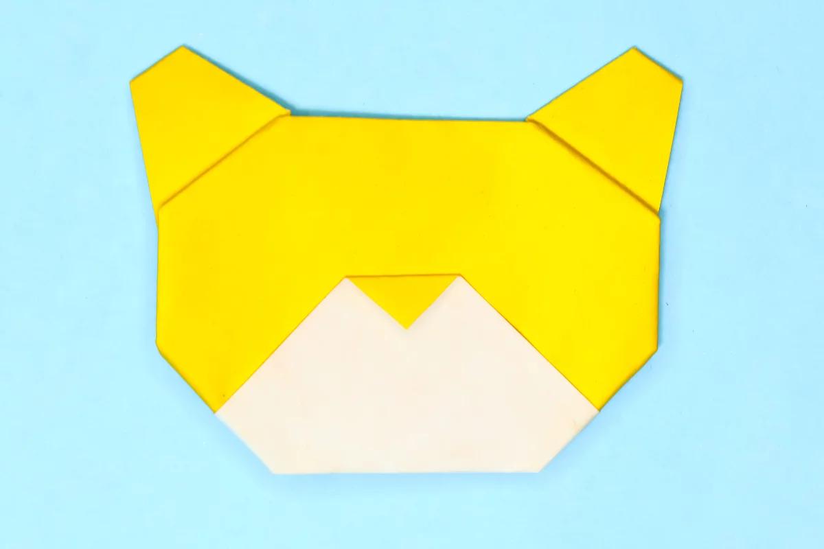 Origami teddy bear step 15
