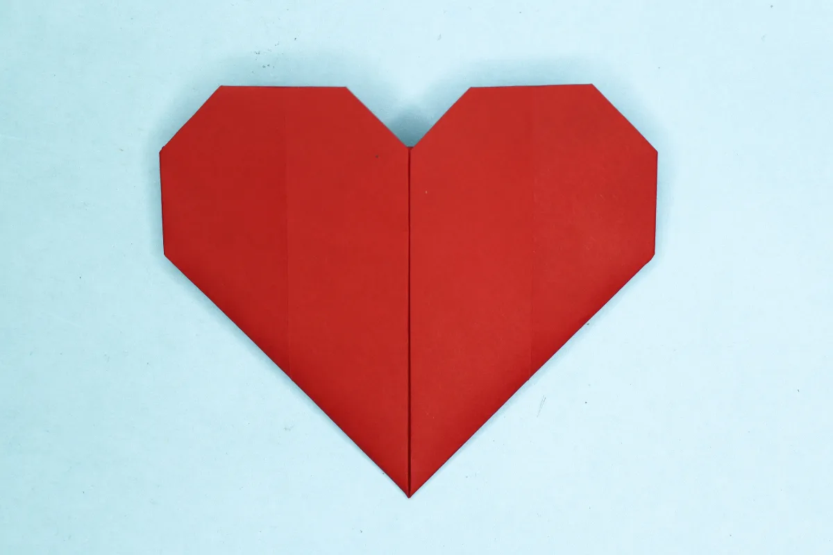 Origami Heart final step