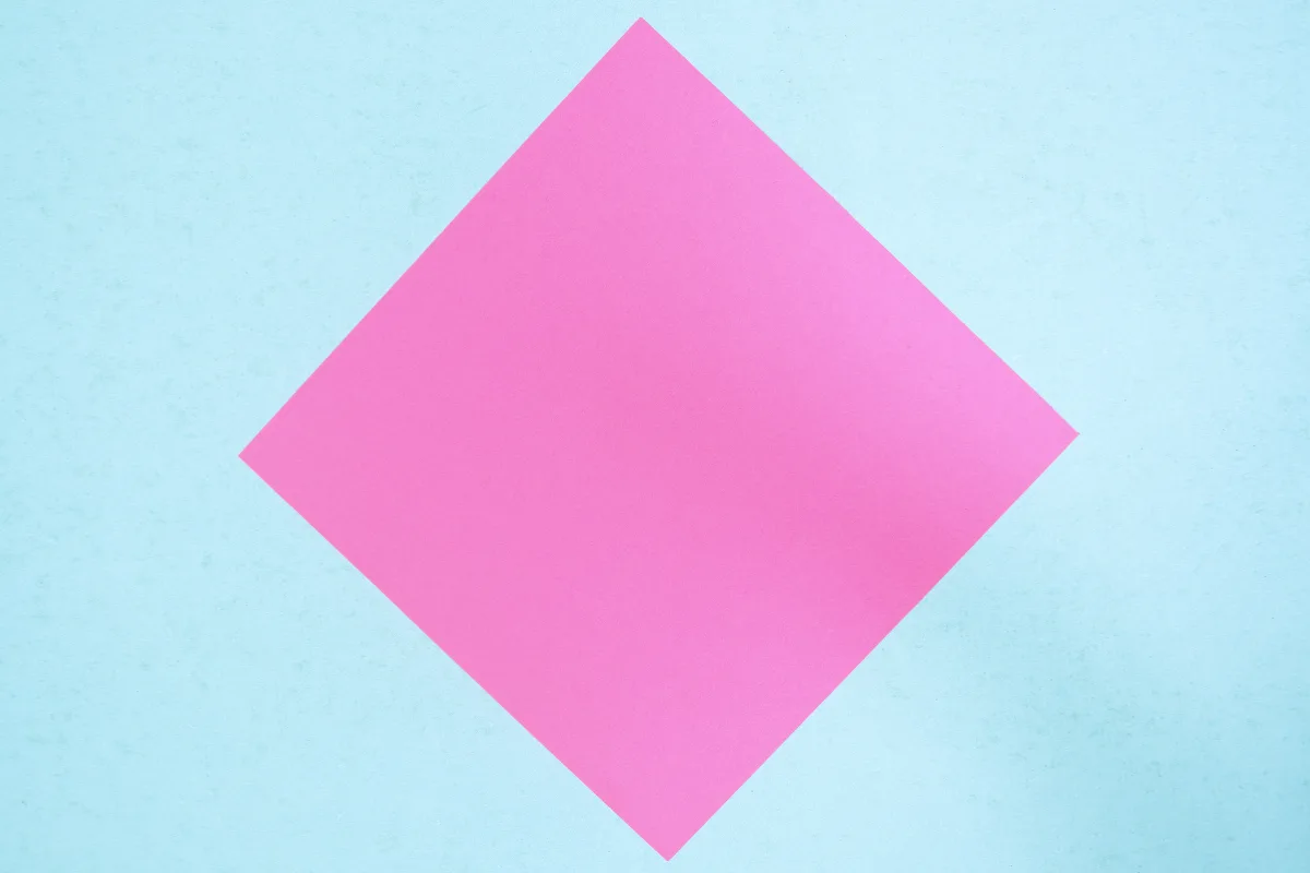Origami Cat step 02