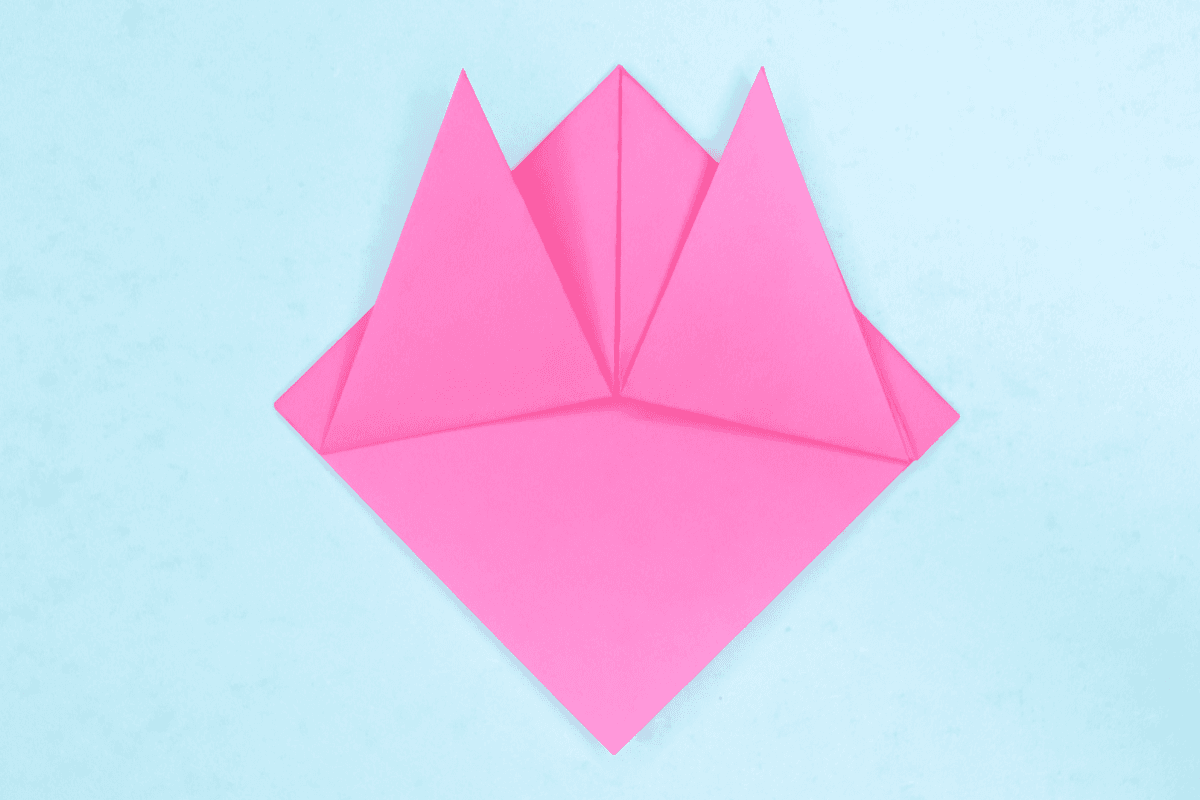 Origami Cat step 08