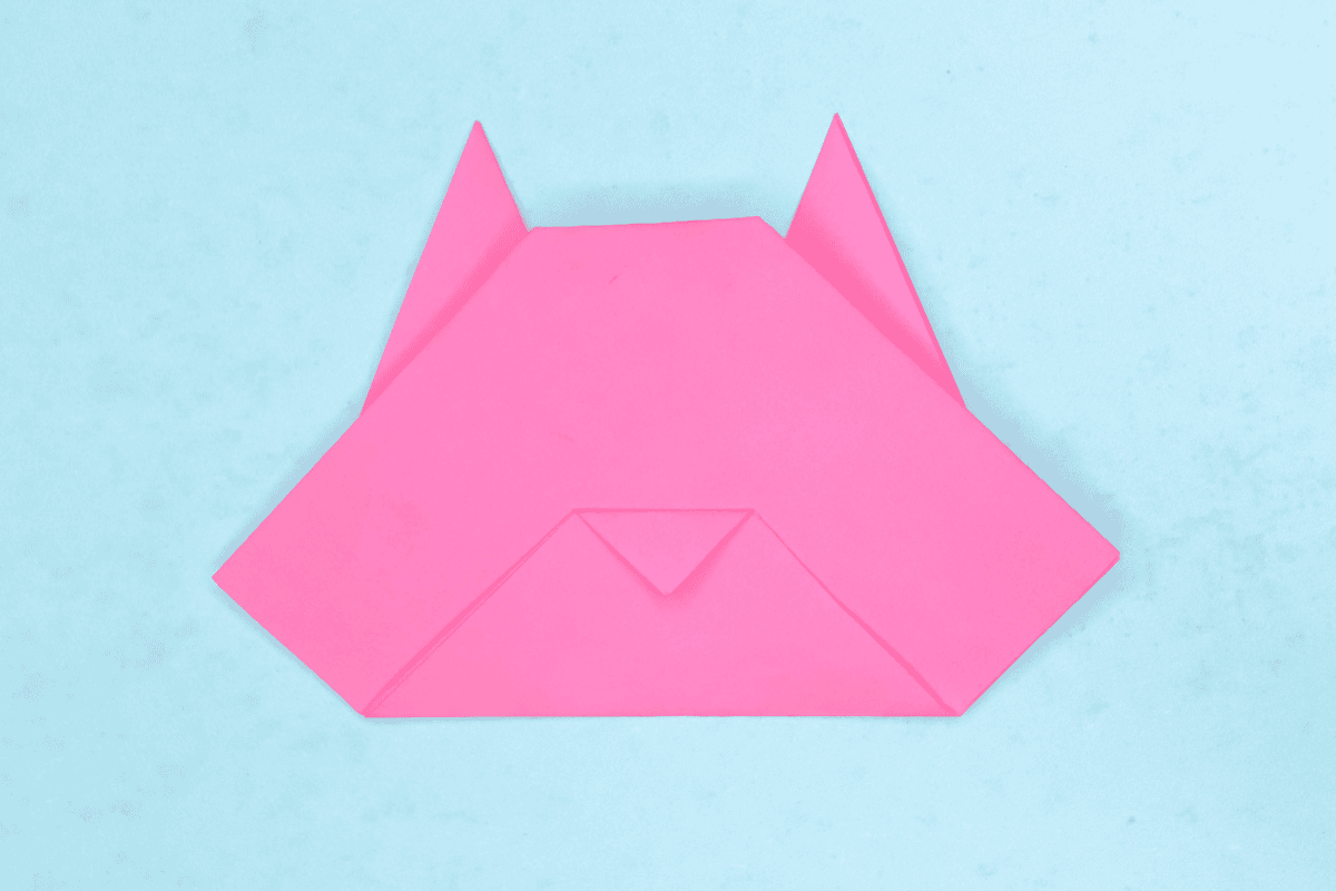 Origami Cat step 12