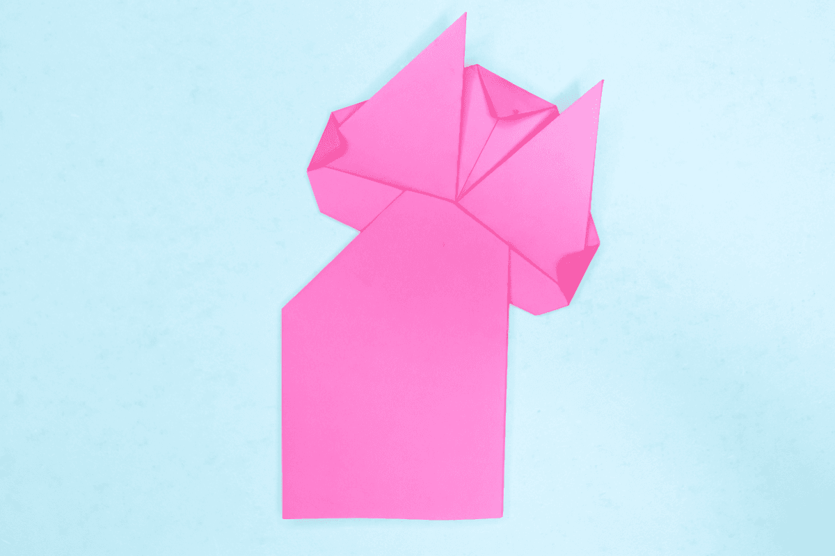 Origami Cat step 20