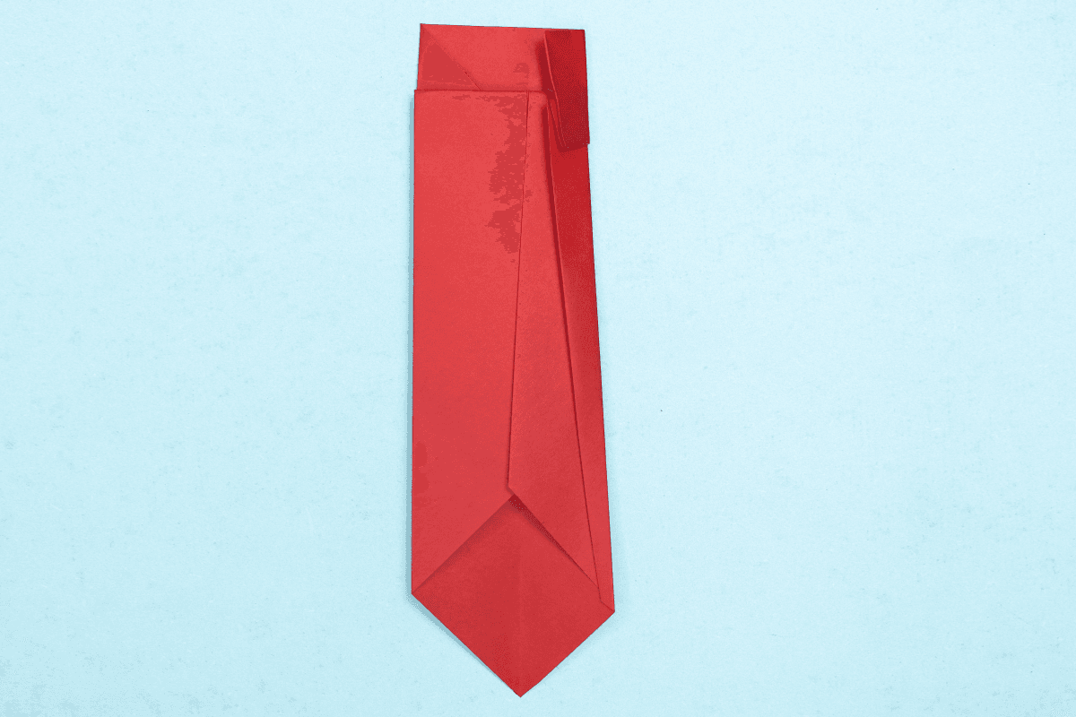 Origami Tie step 14