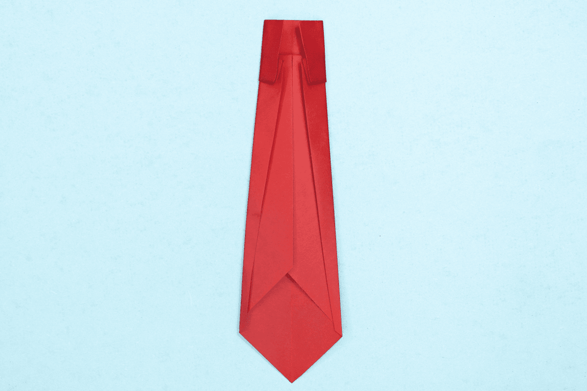 Origami Tie step 15