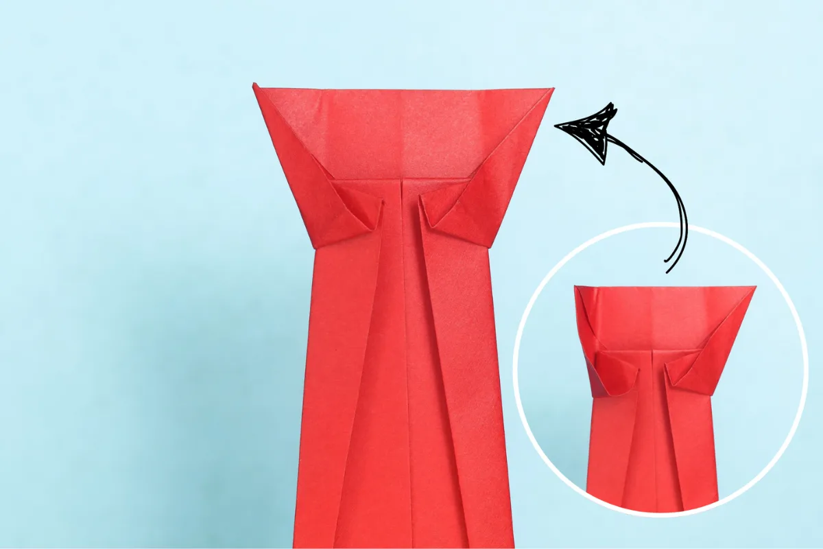 Origami Tie step 17