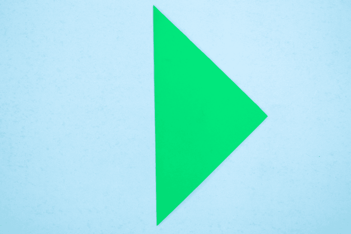 Origami whale step 03