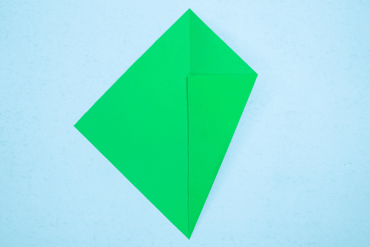 Origami whale step 05