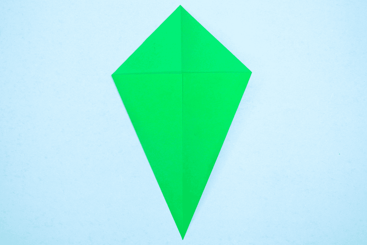 Origami whale step 06