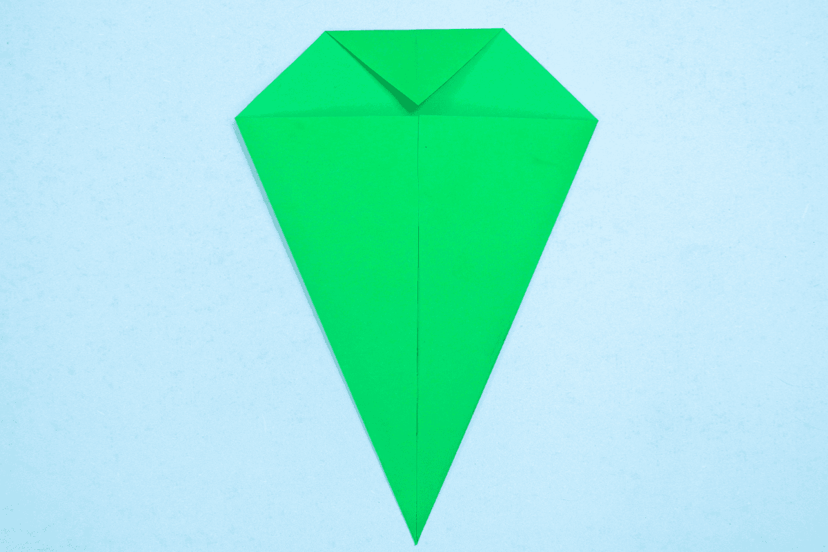 Origami whale step 07