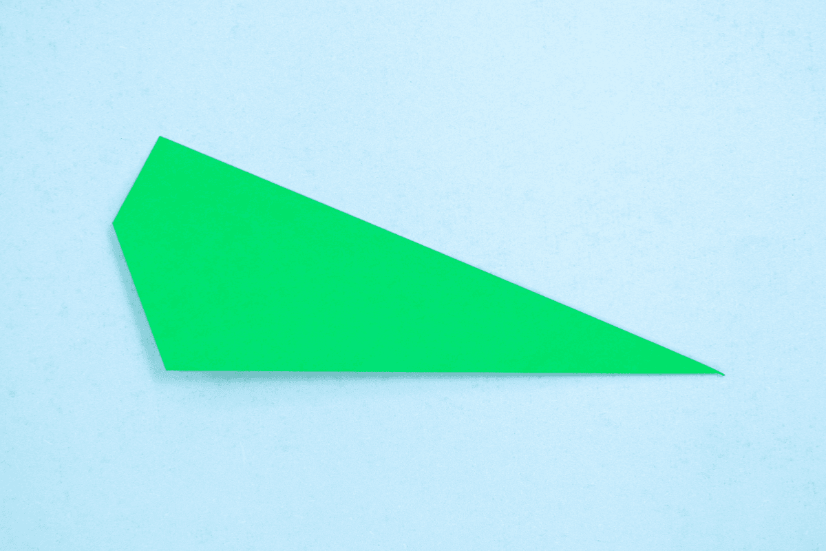 Origami whale step 09