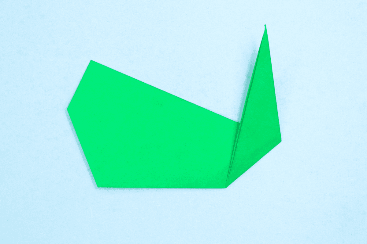 Origami whale step 10