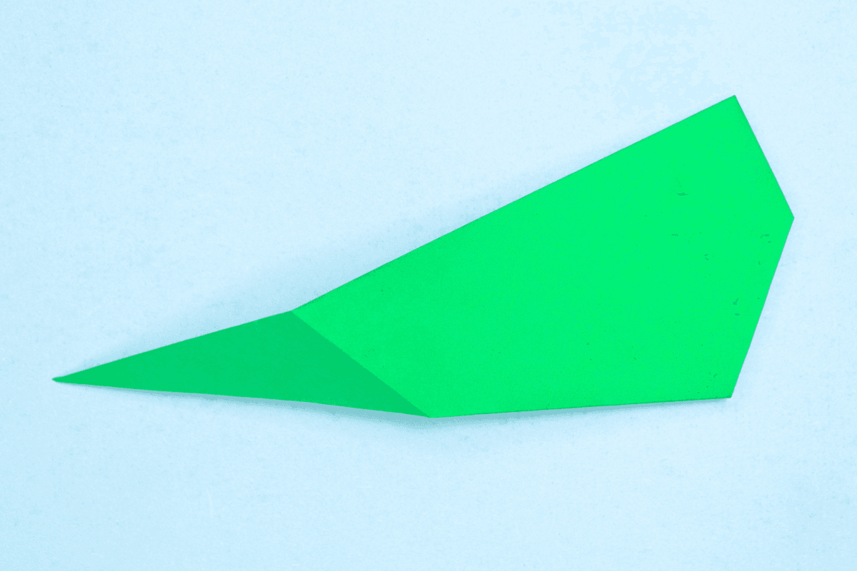 Origami whale step 12