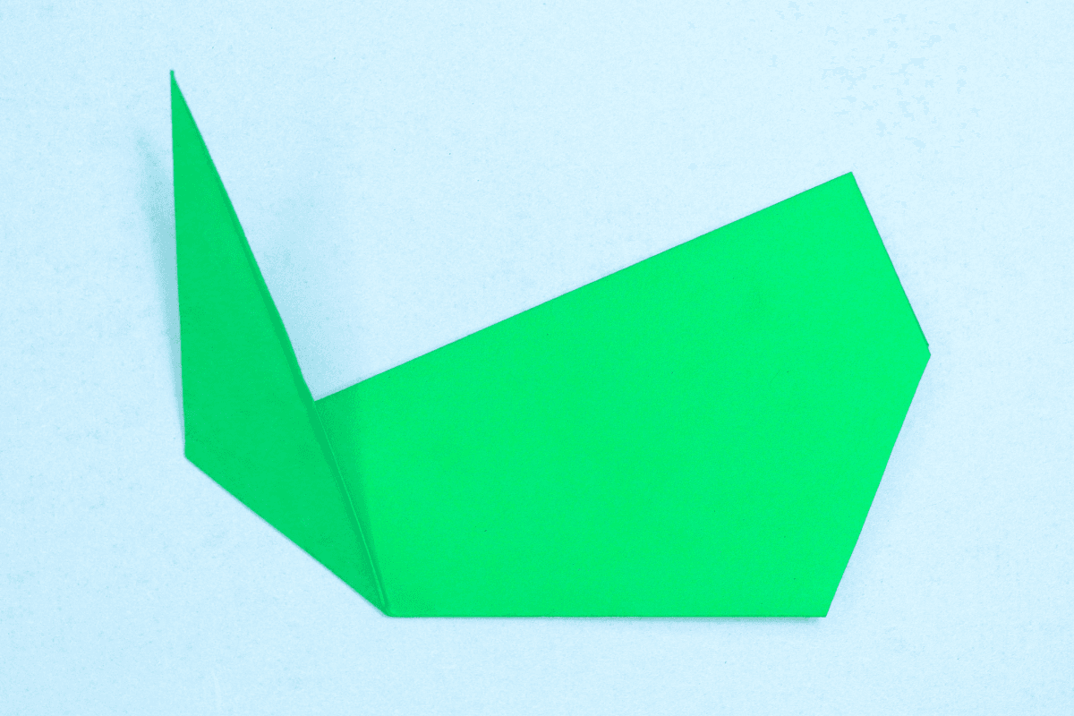 Origami whale step 13