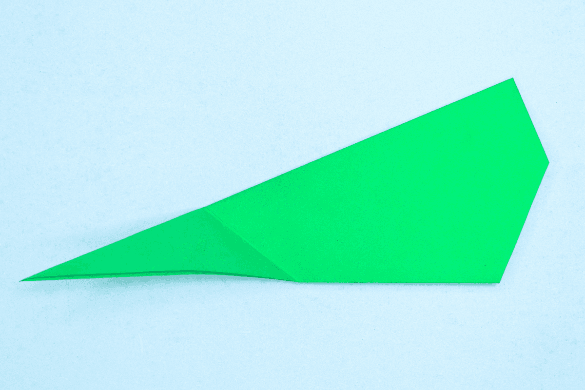 Origami whale step 14