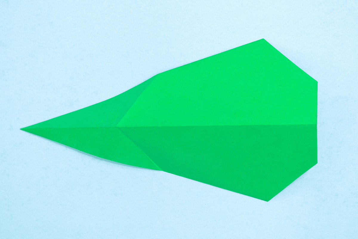 Origami whale step 15