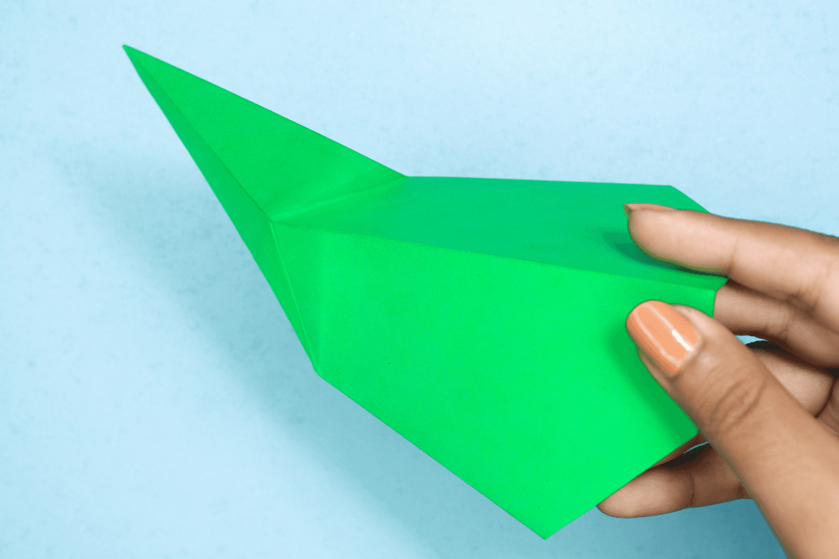 Origami whale step 16