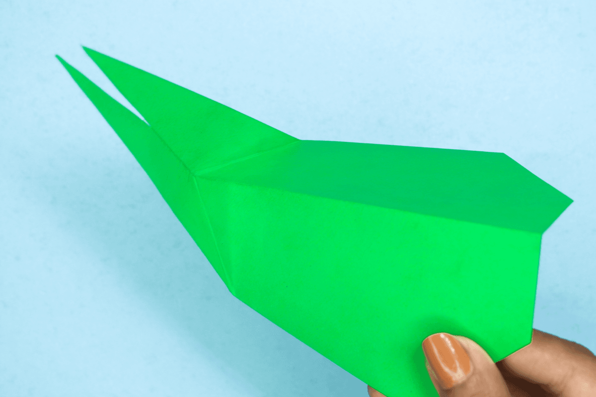 Origami whale step 18