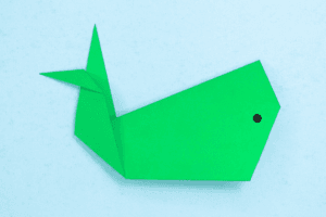 Very Easy Origami Whale Instructions