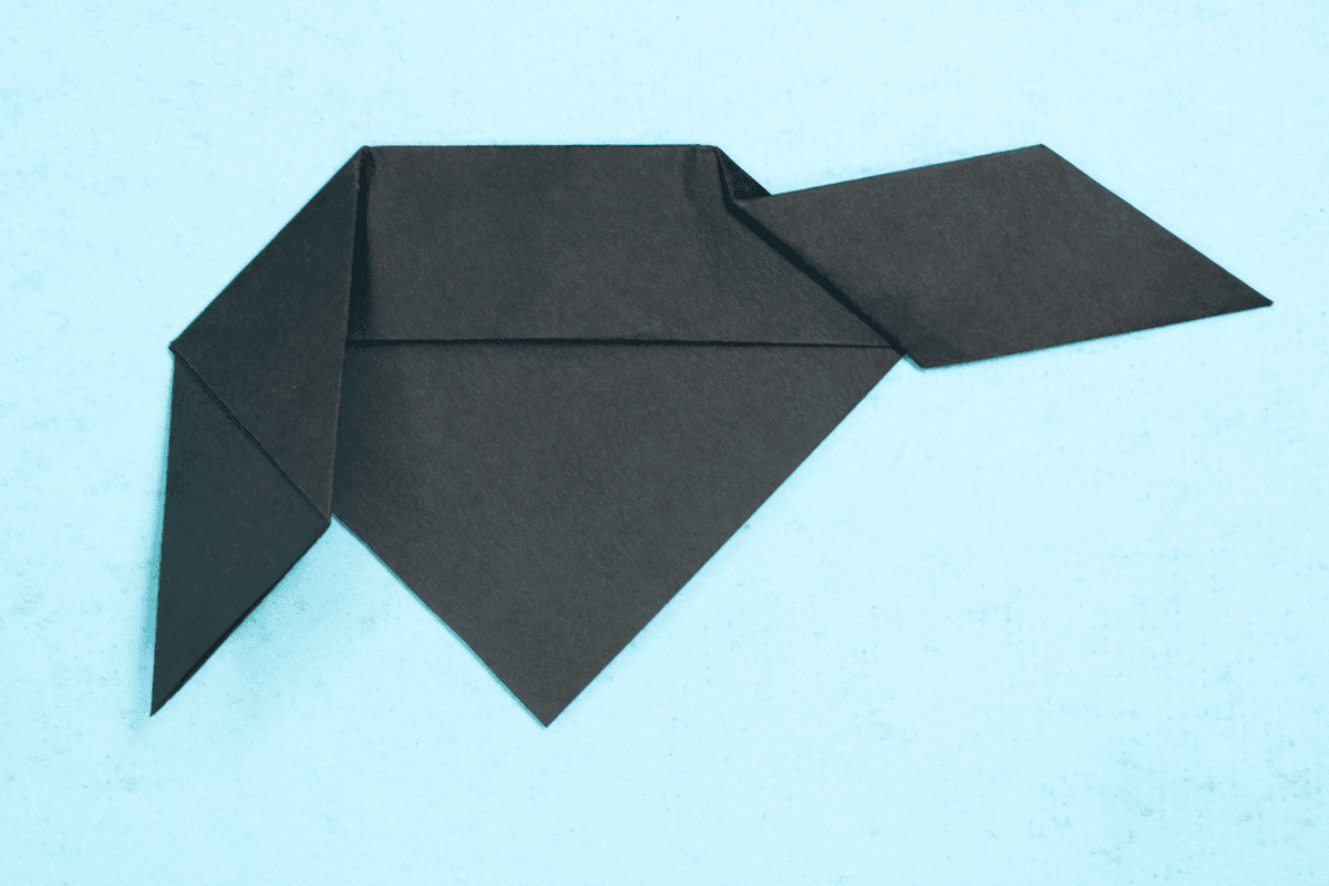 Halloween bat step 09