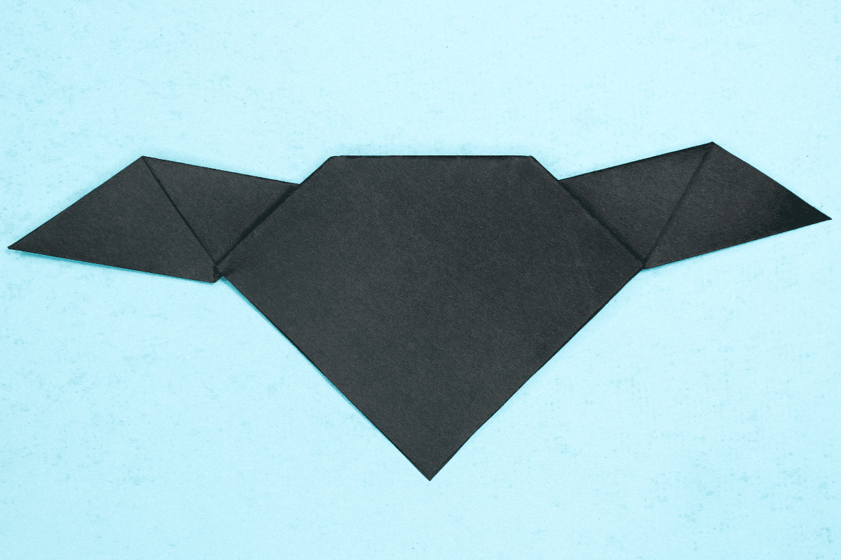 Halloween bat step 11