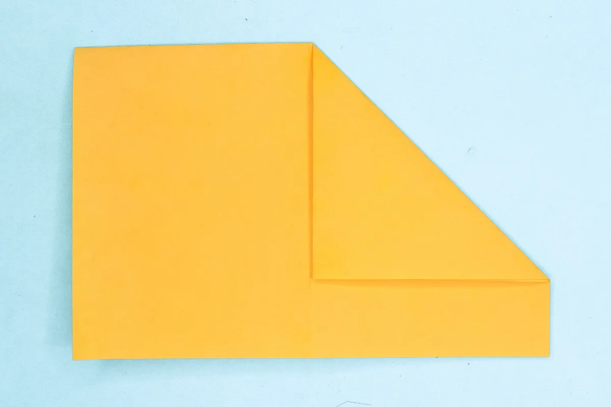 Origami boat step 06