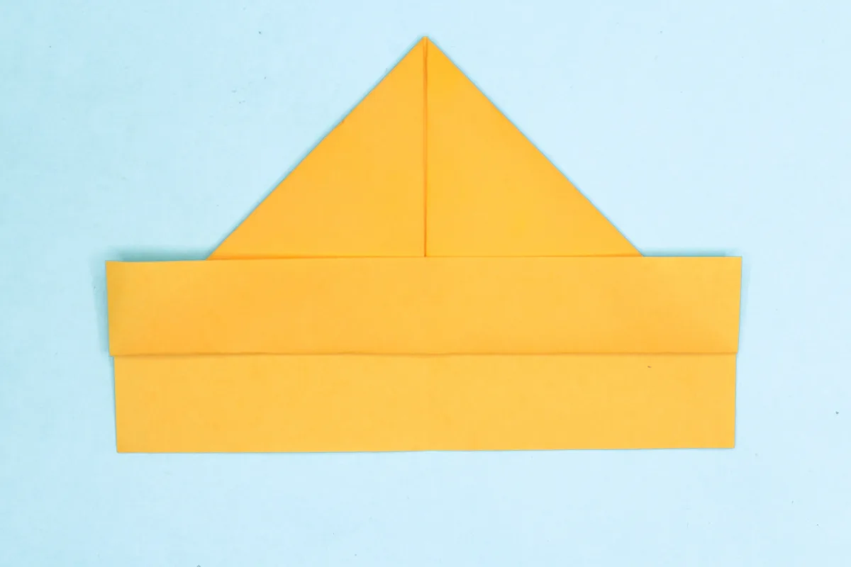 Origami boat step 08