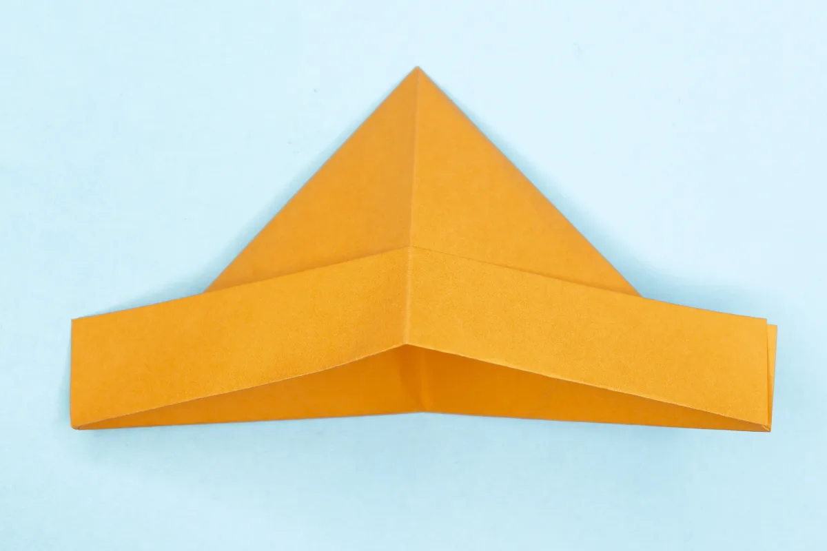 Origami boat step 11