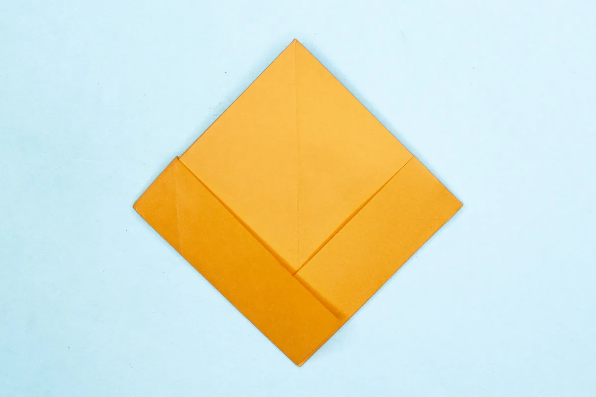 Origami boat step 13