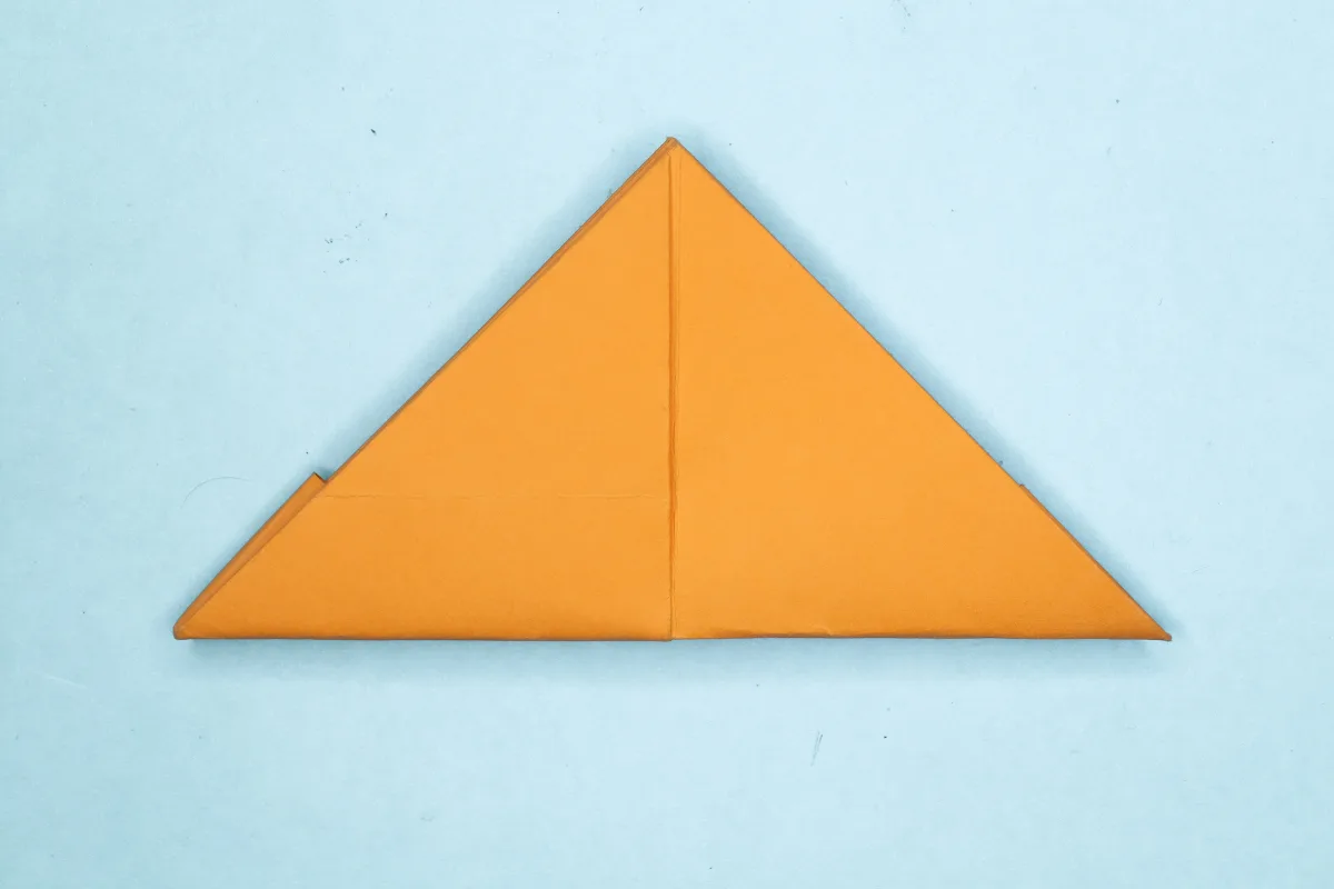 Origami boat step 16