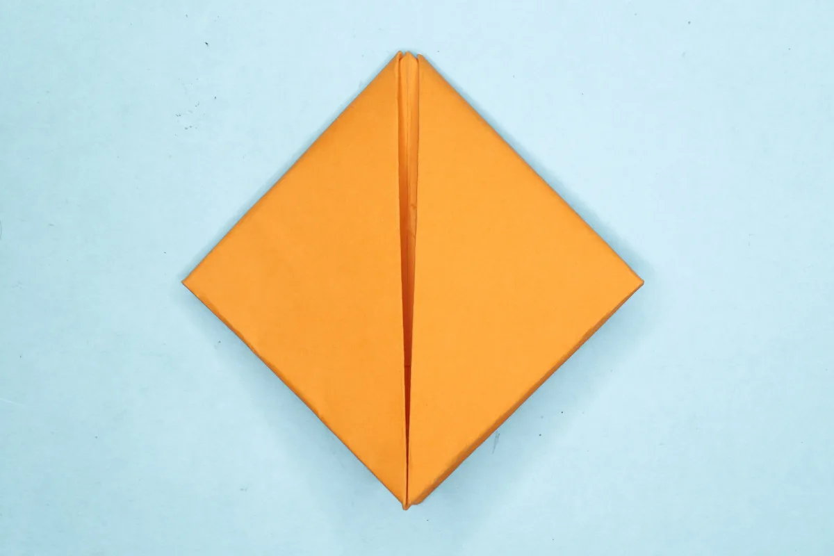 Origami boat step 19